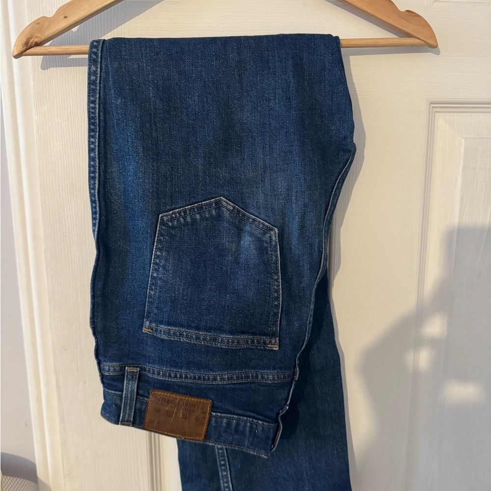 Denim Forum Classic Blue Straight-Leg Jeans